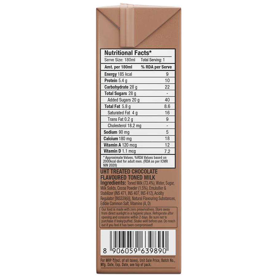 Chocolate Milkshake 180ml