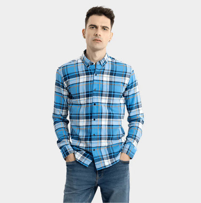 Bombay Checks Blue Shirt