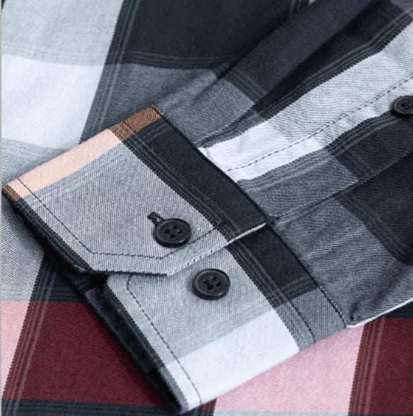 Subtle Checks Shirt Black