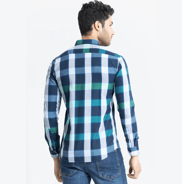 Subtle Checks Shirt Blue