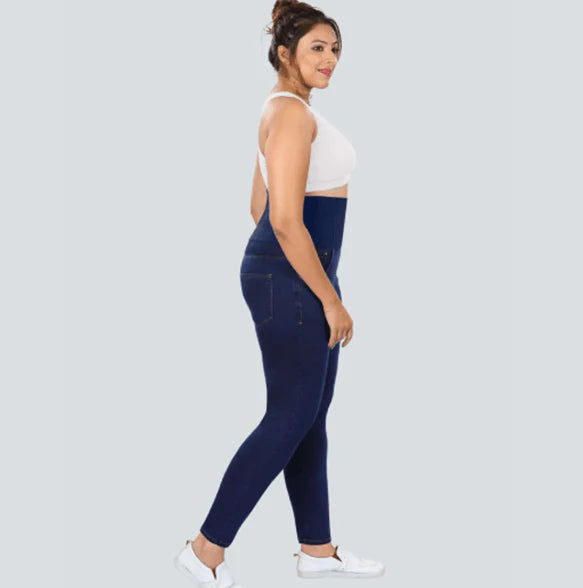 YDIS ShapeX Denim Jeans With 6-Inch Compression Belt Indigo Blue