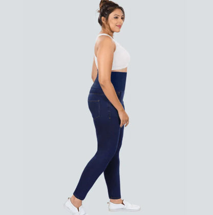 YDIS ShapeX Denim Jeans With 6-Inch Compression Belt Indigo Blue