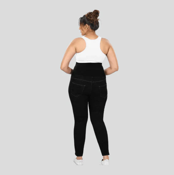 YDIS ShapeX Denim Jeans With 6-Inch Compression Belt Navy