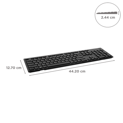 KB216 Full-Size Wired Spill Resistance Keyboard with 3 Indicator Lights