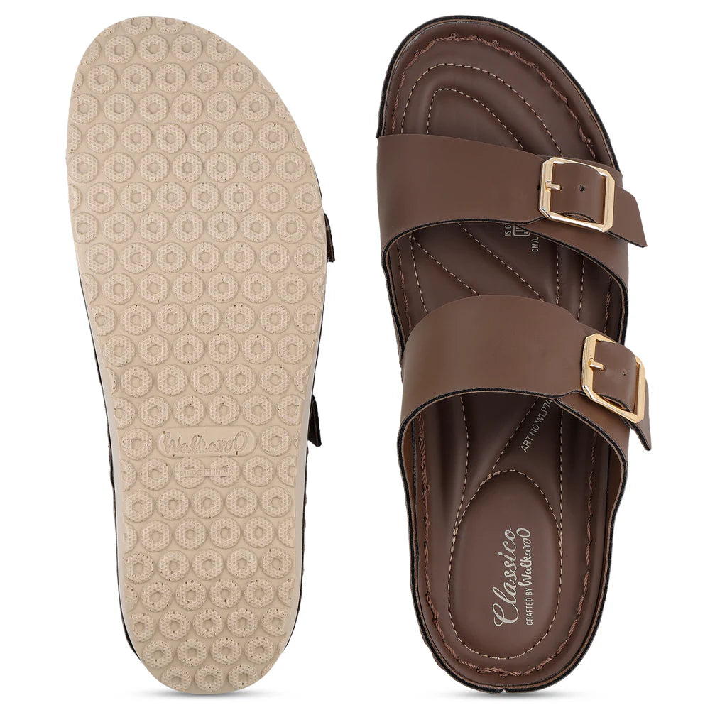 Women's Daily Wear Comfort Sandals - WLP74021 Espresso