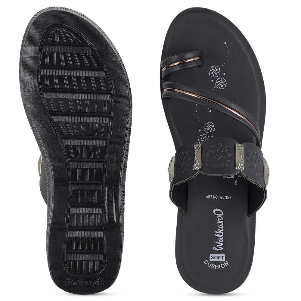 Women's Daily wear Sandal - WL7673 Black