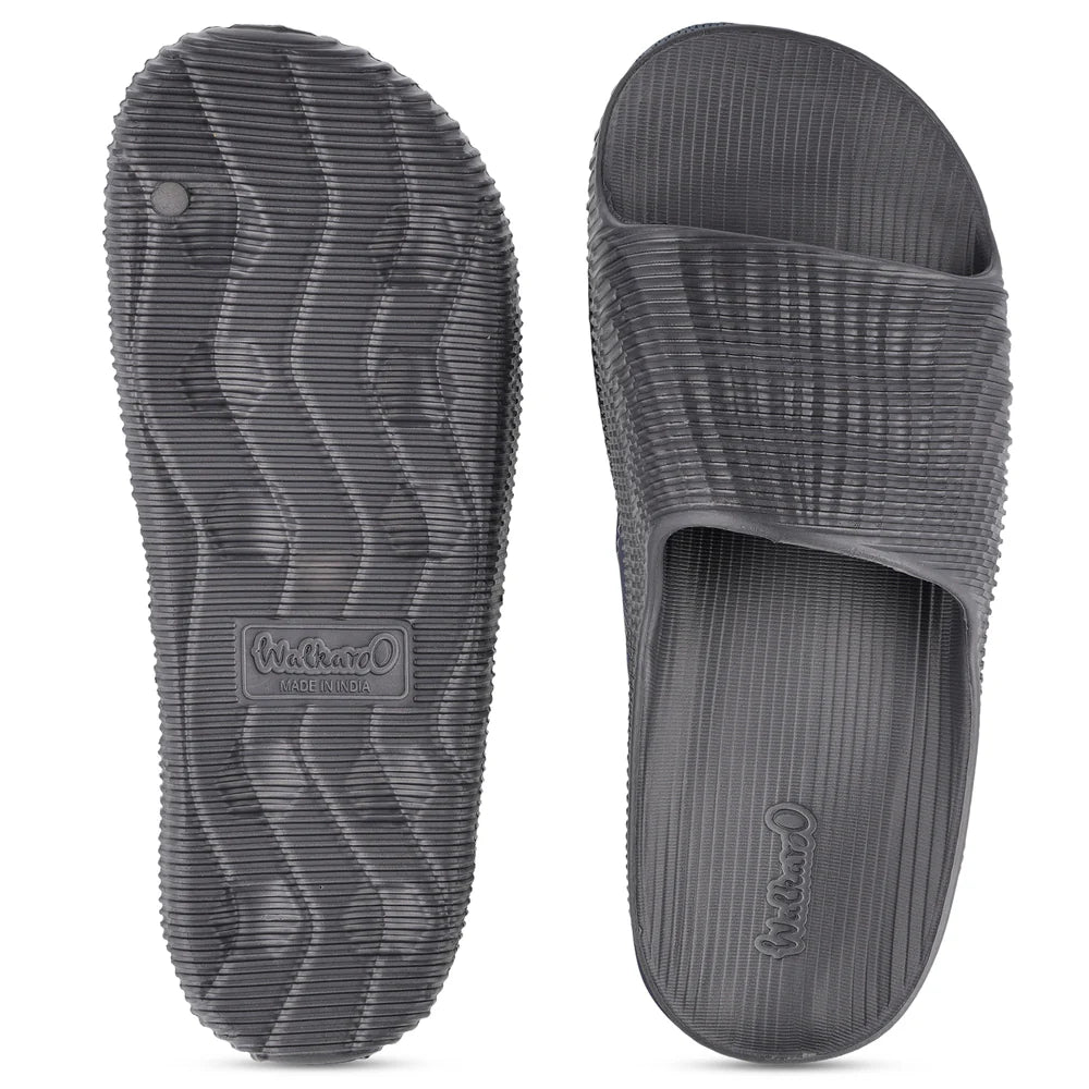 Men's Flip-Flop Sliders - WC8828 Dark Grey