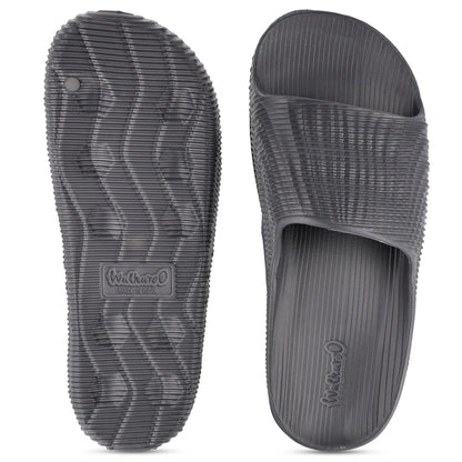 Men's Flip-Flop Sliders - WC8828 Dark Grey