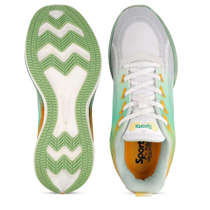 HYFLEX Men's Lace -up Sports Shoes- WS9150 Mustard Green