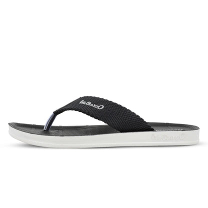Walkaroo Men Solid Thong Sandals - WG5002  Black