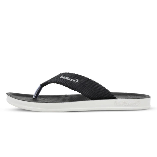 Walkaroo Men Solid Thong Sandals - WG5002  Black