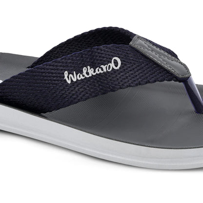 Walkaroo Men Solid Thong Sandals - WG5002  Blue