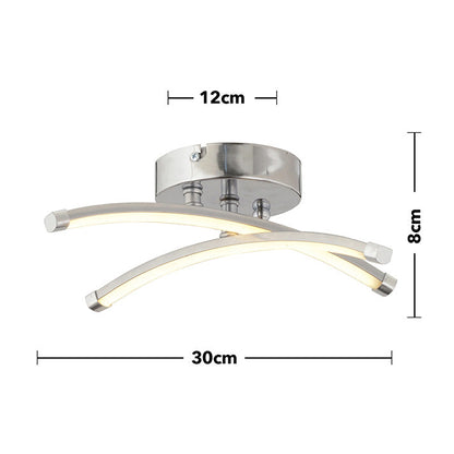 Apliqa Dosse Double Plafonier 3 Colored Led Pendant Lamp Chandelier, Chrome LQ3-3255