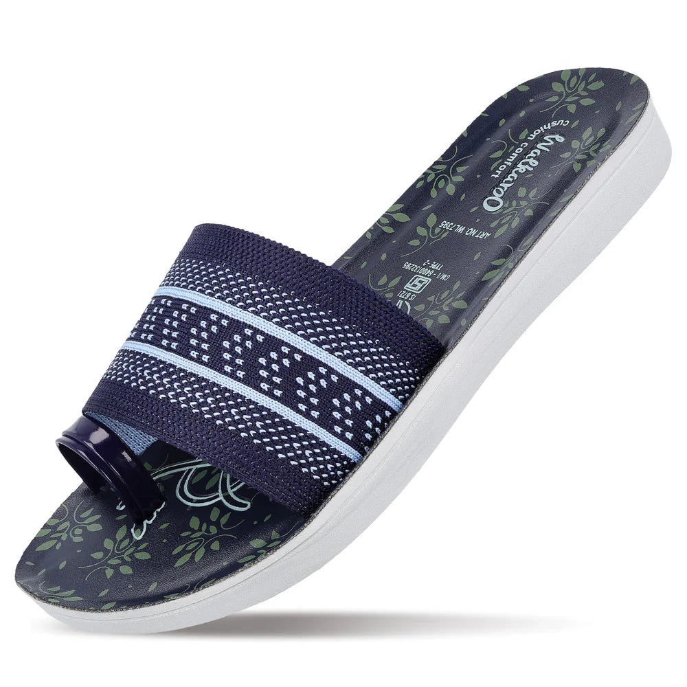 Women's Slide Sandals - WL7395 Blue