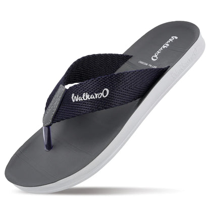 Walkaroo Men Solid Thong Sandals - WG5002  Blue