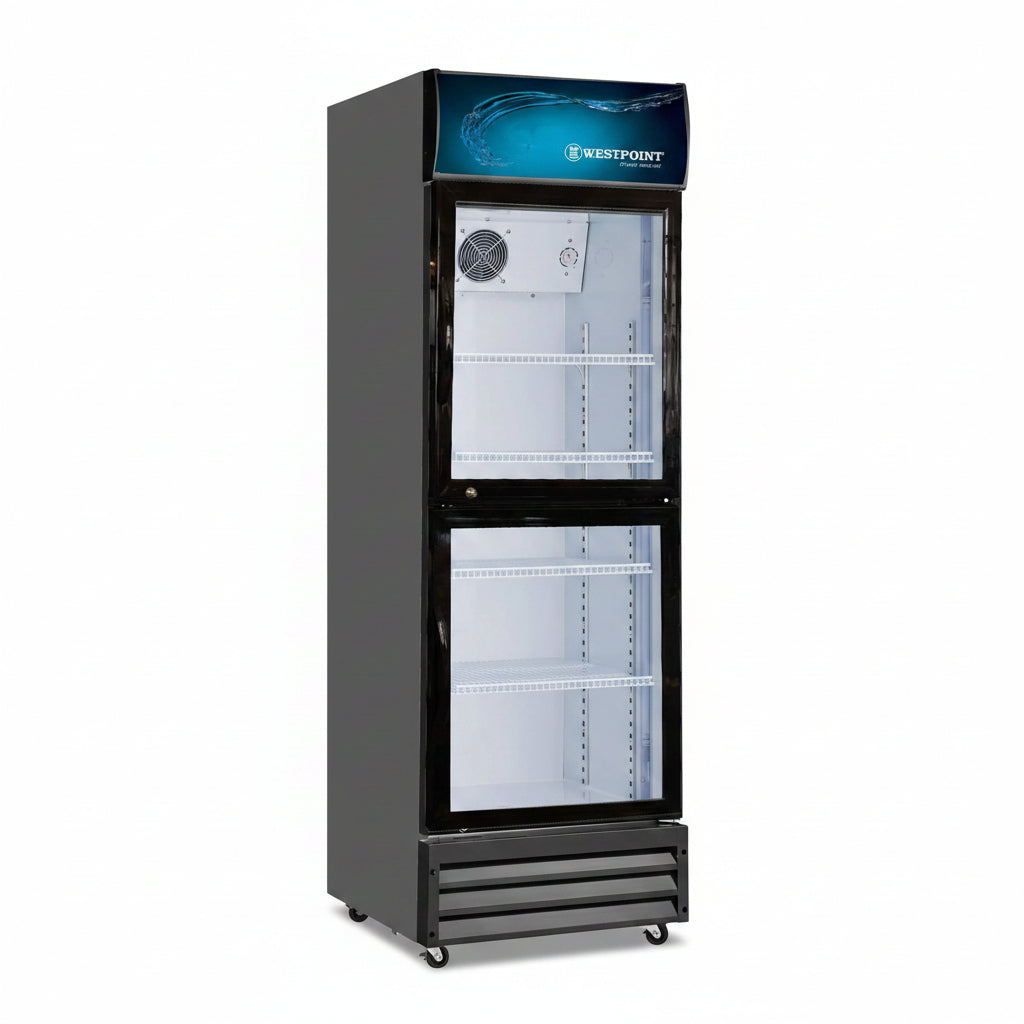 400L Upright Double Door Chiller WPSN4017T2 Black