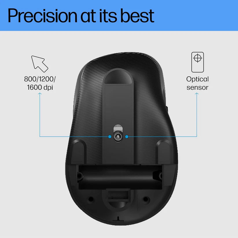 M120 Wireless Mouse, 2.4 GHz Wireless Connection, 6 Buttons, Up to 1600 DPI