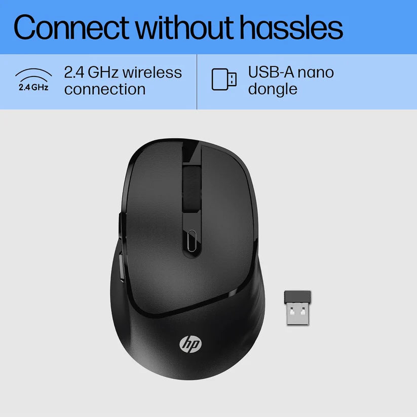 M120 Wireless Mouse, 2.4 GHz Wireless Connection, 6 Buttons, Up to 1600 DPI