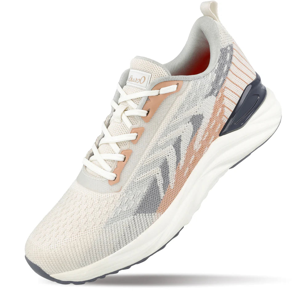 Men's Lace-up Sports Shoes - WS9110 Grey Beige