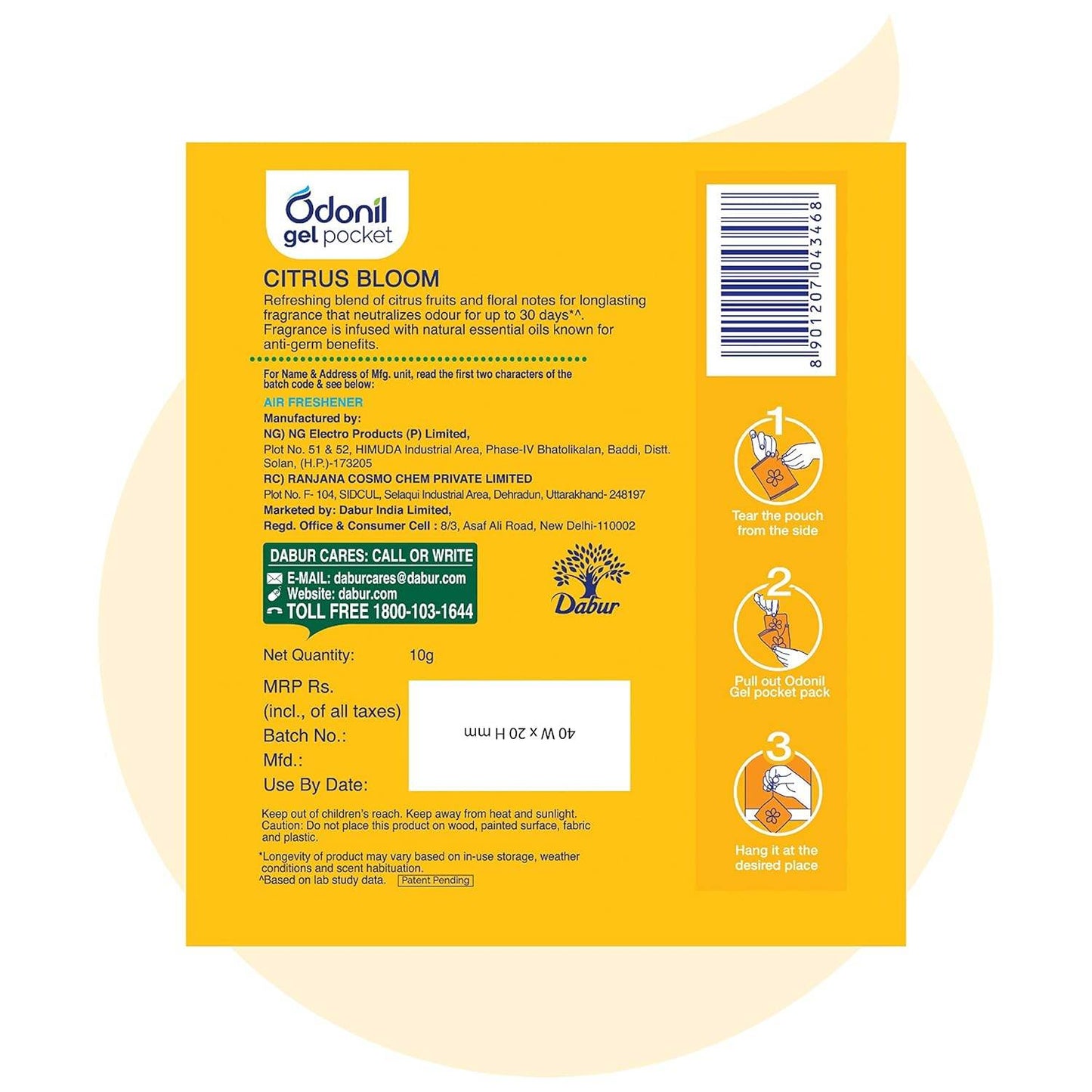 Air Freshner- Zipper CITRUS BLOOM 10gms - Thebrands