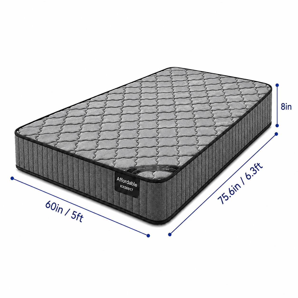 8-inch QUEEN-A Mattress (5x6.3ft) Pocket Spring