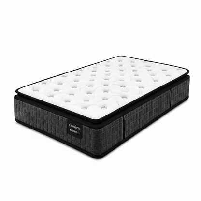 Mattress with dimensions labeled on a white background