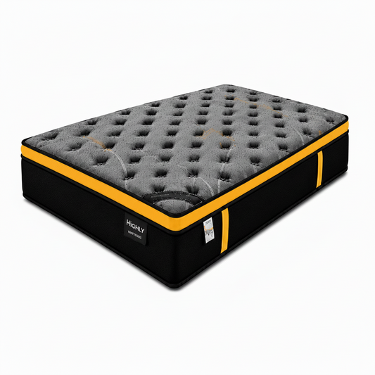 13-inch KING Mattress Highly (6x6.6ft) Euro Top with Memory Foam Pocket Spring