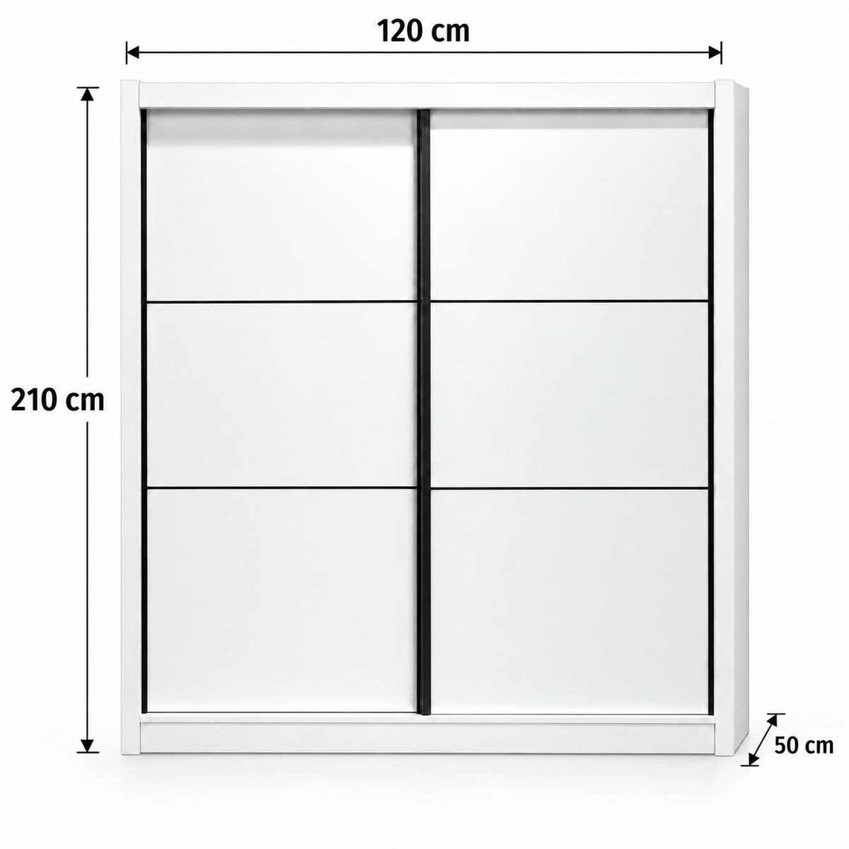 Sliding Wardrobe (160*50*210H) White