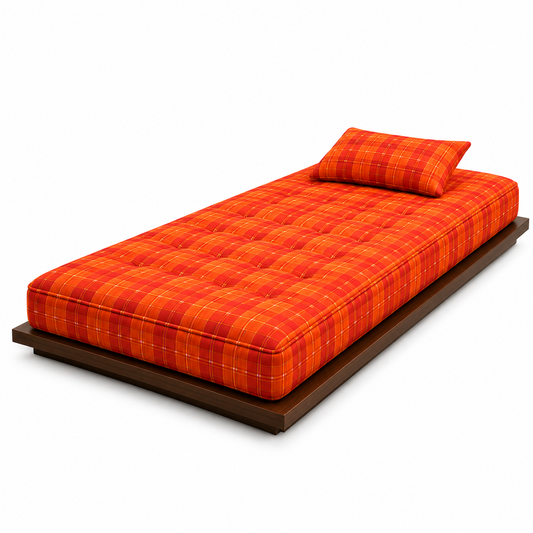 Mattress Box-Type Cotton Foldable & Rollable –Floor & Bed Use