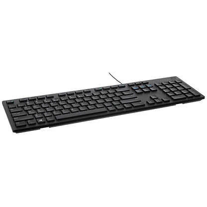 KB216 Full-Size Wired Spill Resistance Keyboard with 3 Indicator Lights