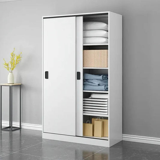 2 Door Sliding Wardrobe 160*50*180cm White - BD07