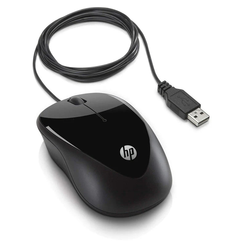 X1000 Wired USB Optical Mouse Black H2C21AA