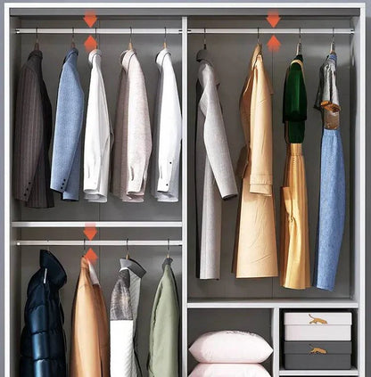 2 Door Sliding Wardrobe 160*50*200cm Grey-White 04