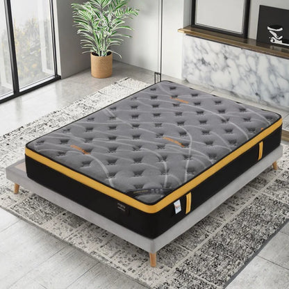 13-inch QUEEN-A Mattress 5x6.3ft) Euro Top with Memory Foam Pocket Spring