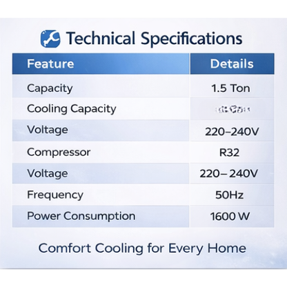 Air Conditioner Inverter 9000BTU
