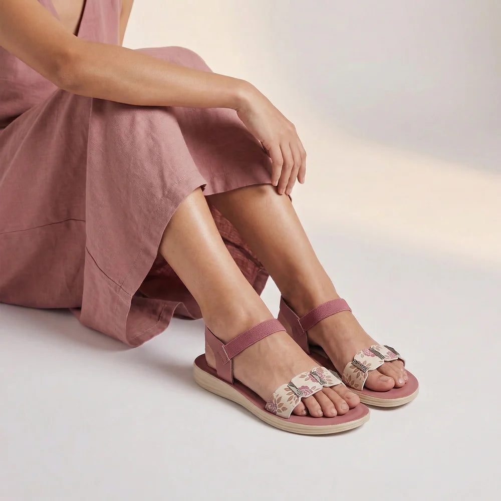 Women's Daily Wear Sandals - WLR77035 Dusty Rose