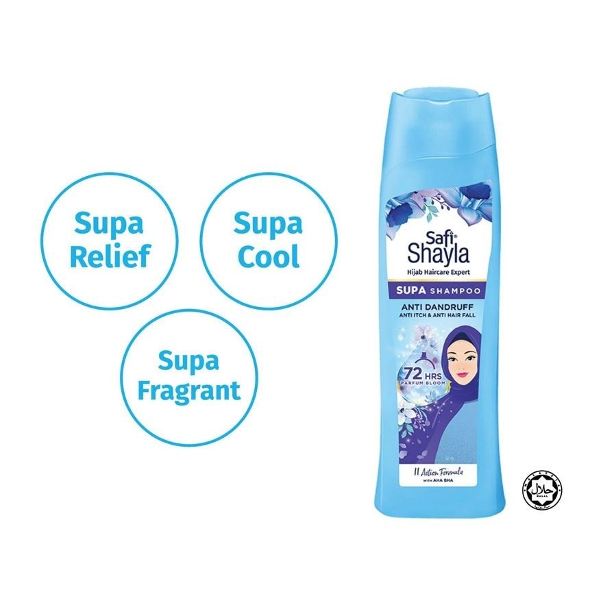 Supa Anti Dandruff, Anti Itch & Anti Hair fall Shampoo 300g