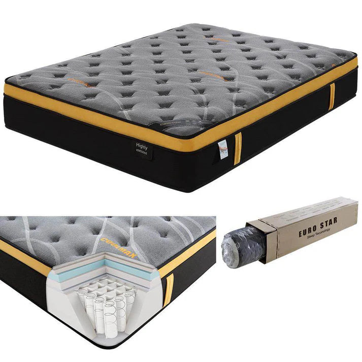 13-inch QUEEN-A Mattress 5x6.3ft) Euro Top with Memory Foam Pocket Spring