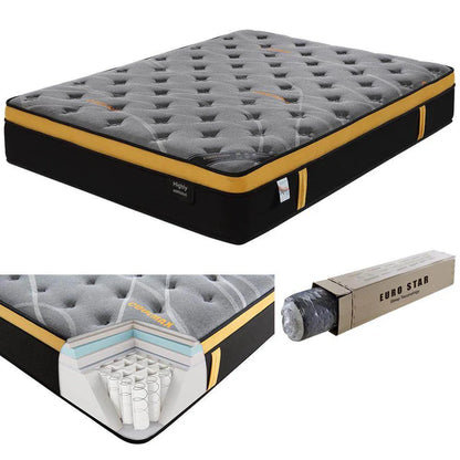 13-inch QUEEN-A Mattress 5x6.3ft) Euro Top with Memory Foam Pocket Spring