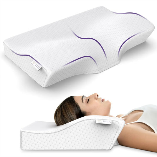 Memory Foam Cervical Pillow - Standard, 20" x 12" x 4"