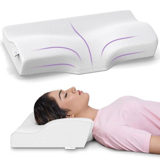 Memory Foam Cervical Pillow - Regular, 18.5" x 11" x 3.5"