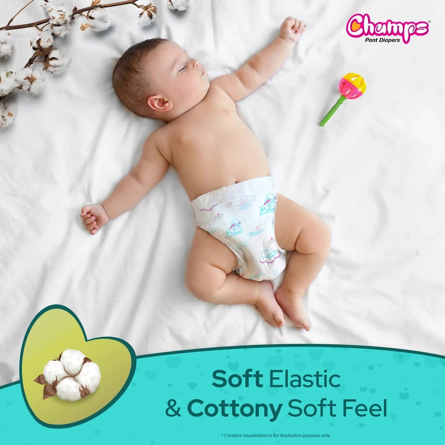Baby Pant Diapers Soft & Dry - Large 28 Pieces (9 to 14 Kg)
