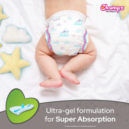 Baby Pant Diapers Soft & Dry - Extra Large 24 Pieces (12 to 17 Kg)