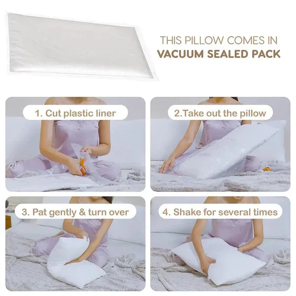 Gusseted Hotel Pillow for Sleeping, Soft & Supportive / Pack of 1