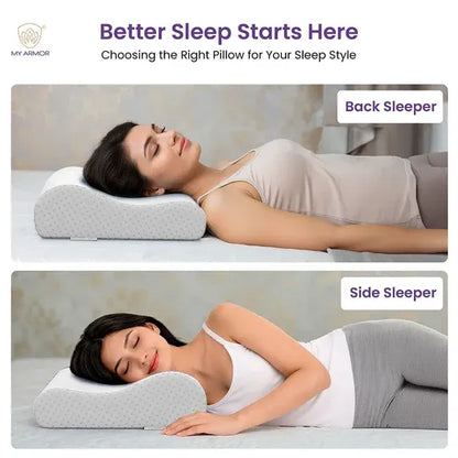 Memory Foam Cervical Pillow - Contour, 18.5" x 11" x 3.5"