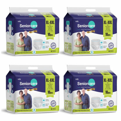 SeniorCare Premium Adult Pull Up Diaper Pants - XL-XXL (Waist 47"-67") - 40 Count