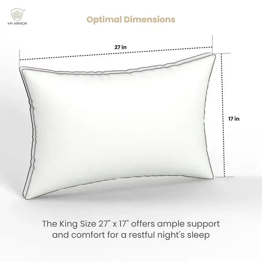 Gusseted Hotel Pillow for Sleeping, Soft & Supportive / Pack of 1