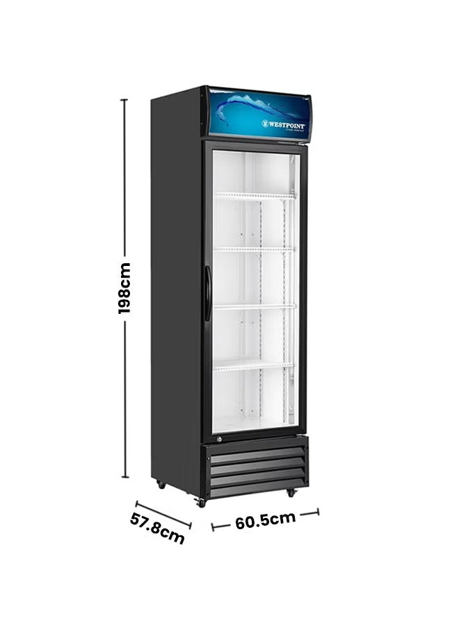 400L Single Door Chiller WPSN-4017T Black
