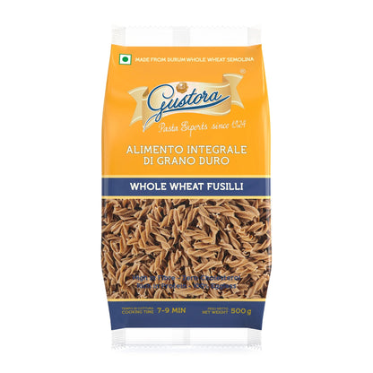 Pasta Whole Wheat Fusilli 500g