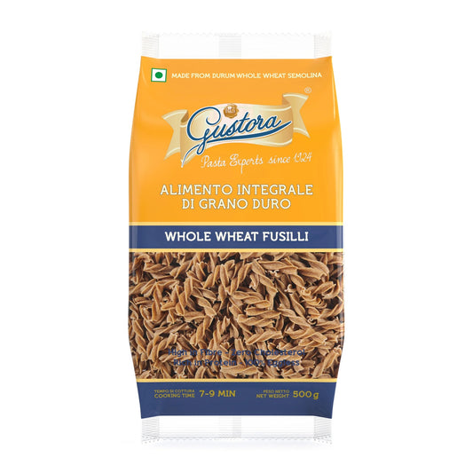 Pasta Whole Wheat Fusilli 500g